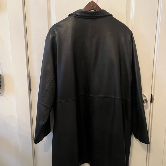 Nordstrom Gallery women’s authentic vintage 100% soft leather coat, 3x - Picture 3 of 5